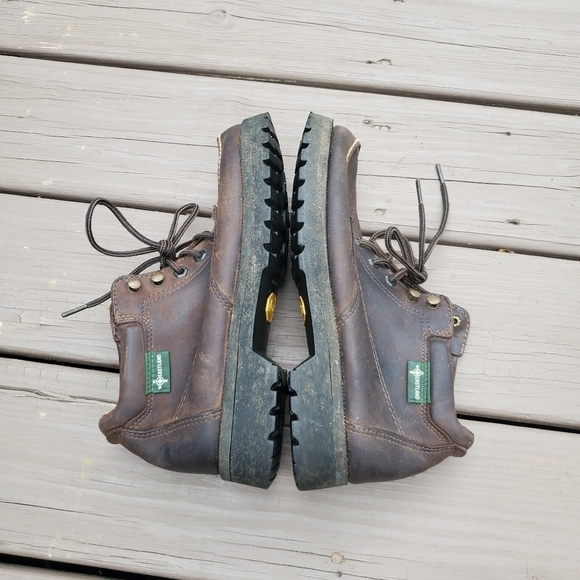 Vintage 90s y2k Eastland Brown Oiled Leather Moc Toe Lace-up Boots‎ Men\'s 9 main image 11